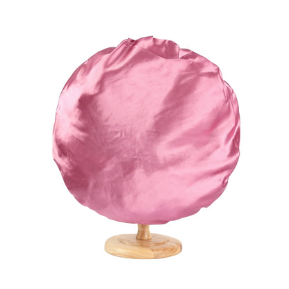 New Women Large Satin Bonnet Silky Night Sleeping Cap with Stretchy