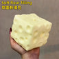 *-*Jumbo Cheese Cube Stress Ball Big Cheese Shapeable Squeeze Ball