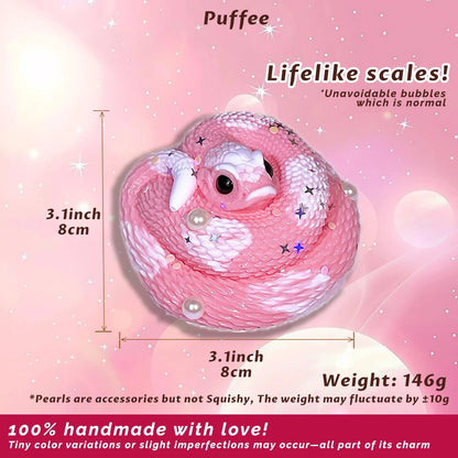 Hognose Design Food-grade Silicone Squishy Toy, Handmade Taba Squishy,