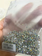 1Bag 3D AB/Clear Mixed-Shaped Round Nail Art Charms Sparkly Flatback