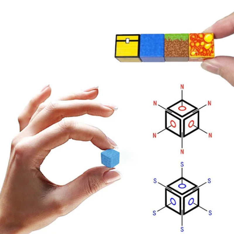 50-400pcs Mine Magnetic Building Block World Magnet Cube Set for Boys