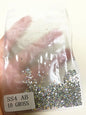 1Bag 3D AB/Clear Mixed-Shaped Round Nail Art Charms Sparkly Flatback