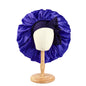 New Women Large Satin Bonnet Silky Night Sleeping Cap with Stretchy