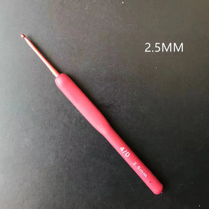 Crochet Hook Needle Silicone Handle Aluminum Crochet Needle Set