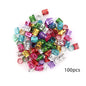 100pcs Hollow Out Hair Ring,Dreadlocks Beads Hair BraidRings Clips
