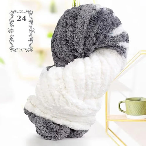 500g of Thick Chenille Yarn for Blankets, Ultra-Soft, Thick, Fluffy,