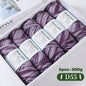 500g Gradient Dyed Rainbow Alpaca Wool Yarn, Thick Yarn for Hand