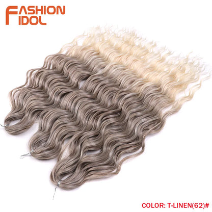 Anna Hair Synthetic Loose Deep Wave Braiding Hair Extensions 24 Inch
