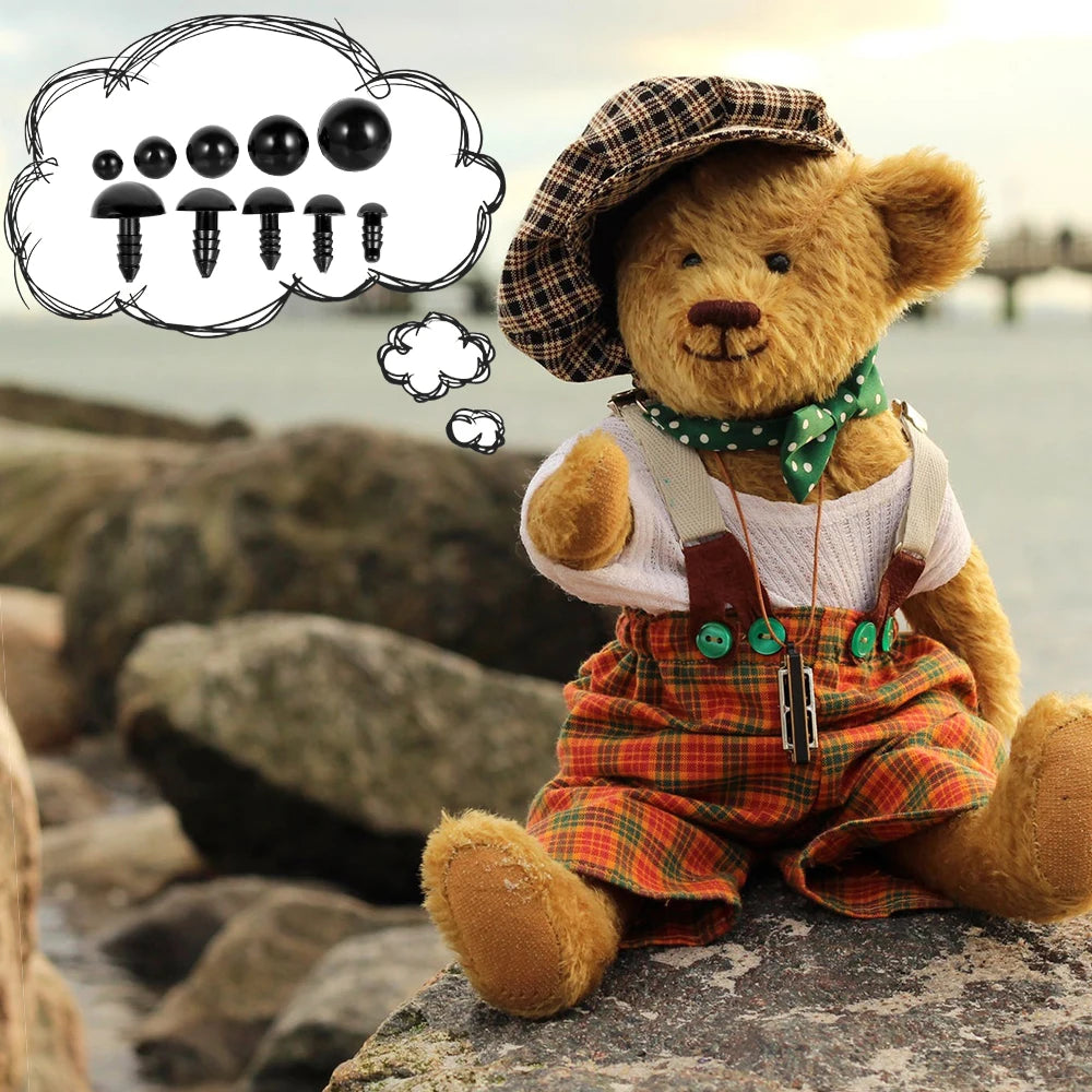 Plastic Safety Eyes and Noses For Toys Doll Crafts Teddy Bear Dolls