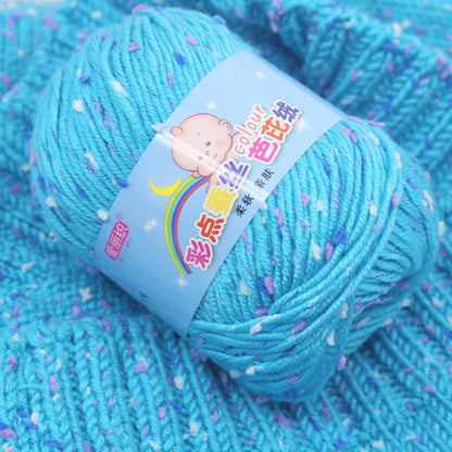 High Quality Worsted Wool Thread Colorful Eco-dyed Needlework Baby