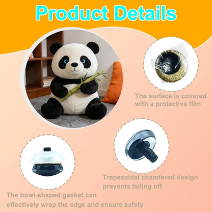 20 pieces of 3D sequined safety eyes, with rubber rings, suitable for