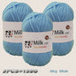 150g milk yarn handmade medium coarse DIY weaving yarn ball for
