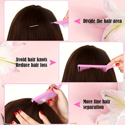 30 piece pointed tail comb set, suitable for hairstyle design, plastic