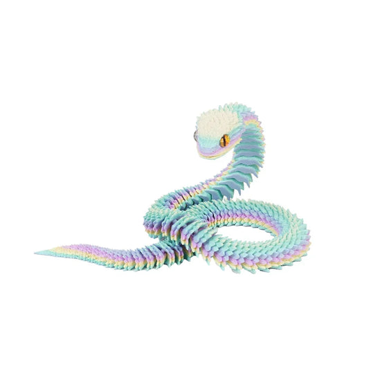 New 30cm 3D Printed Snake Decoration 3D Printed Animals Desk