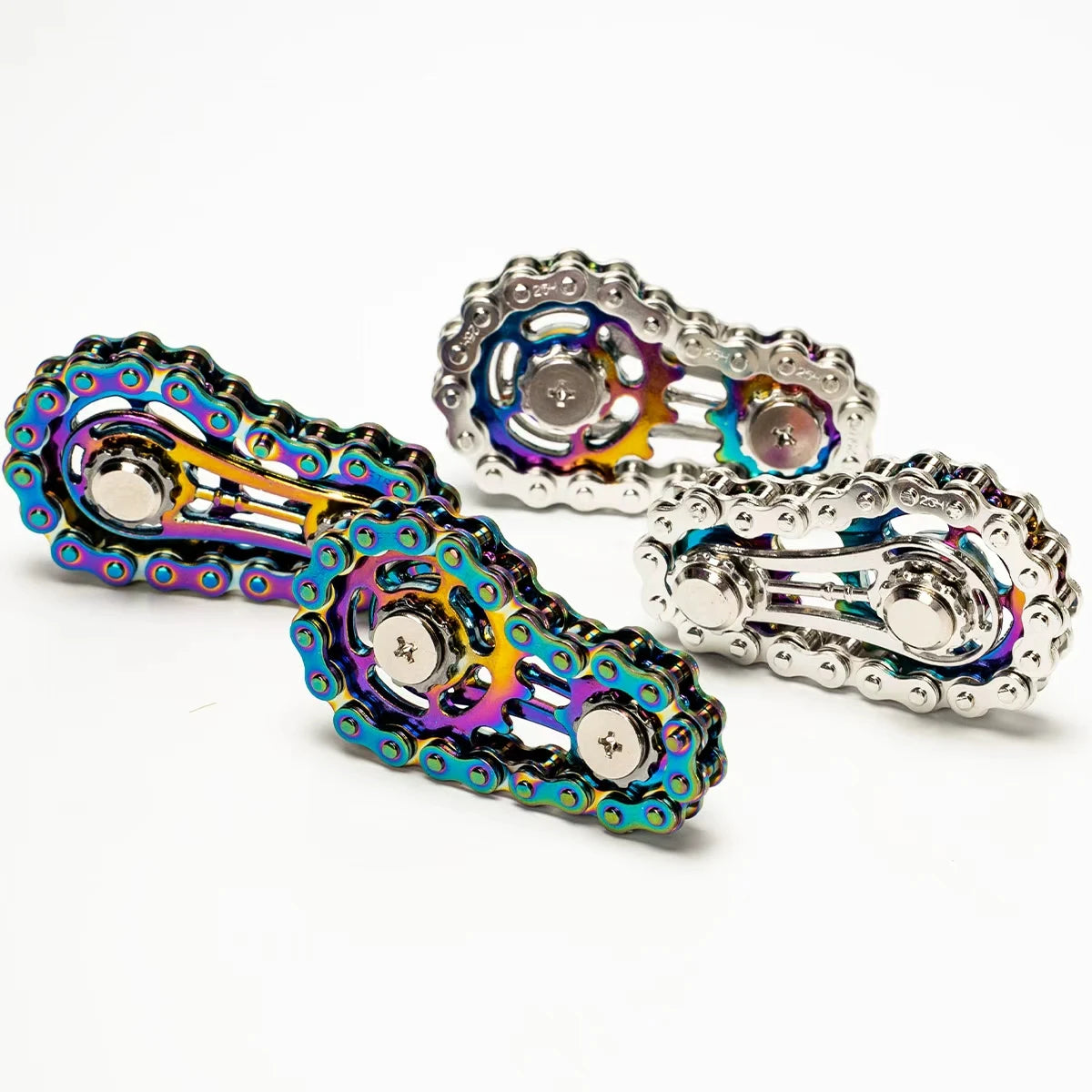 Bicycle Chain Finger Spinner, Silent CNC Machined Stainless Steel Gear