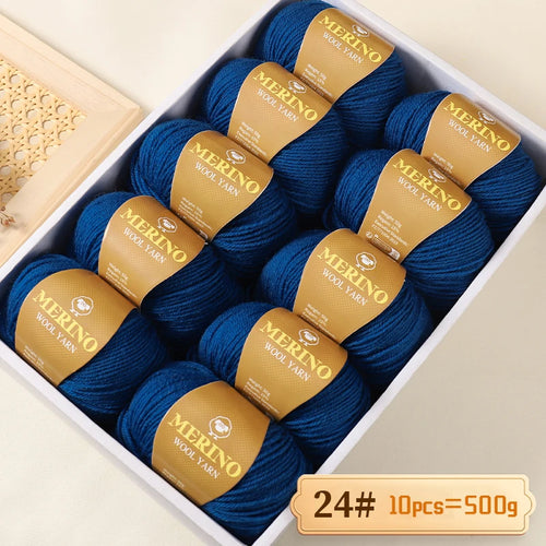 500g of High-Quality 212 Medium-Fine Alpaca Wool Yarn 10 pack