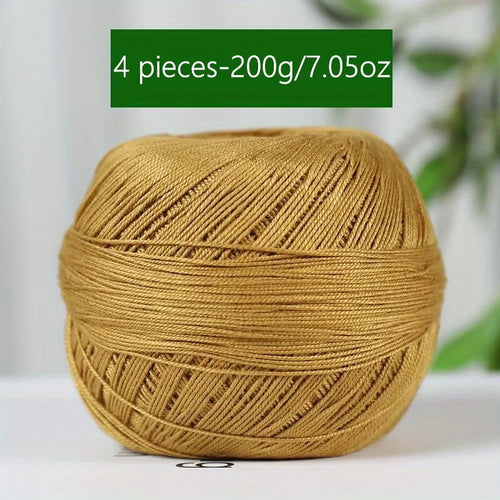 1PC Premium Mercerized Silk Lace Yarn Bundle-Soft, Durable, Vibrant