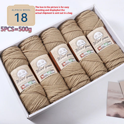 500g 1 Large Bag of Alpaca Wool Chunky Knitting Yarn, Handmade