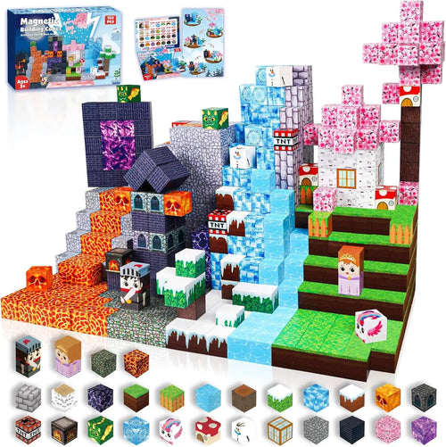Magnetic Building Blocks Mine World Magnet Cube for Stacking