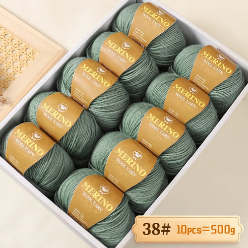 500g of High-Quality 212 Medium-Fine Alpaca Wool Yarn 10 pack