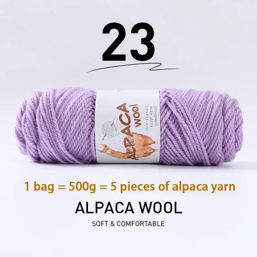 500g High-Quality Alpaca Wool Yarn 245 Thick Wool Yarn Casual Knitting