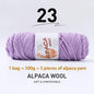 500g High-Quality Alpaca Wool Yarn 245 Thick Wool Yarn Casual Knitting
