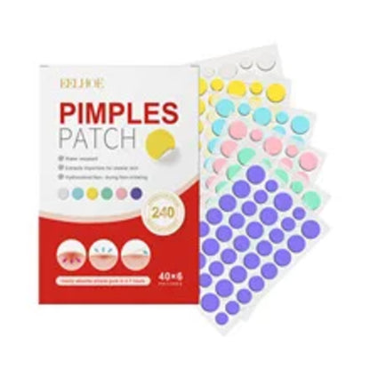 240pcs New Pimple Patch Acne Patches Heart/Star/Flower/Round Shape