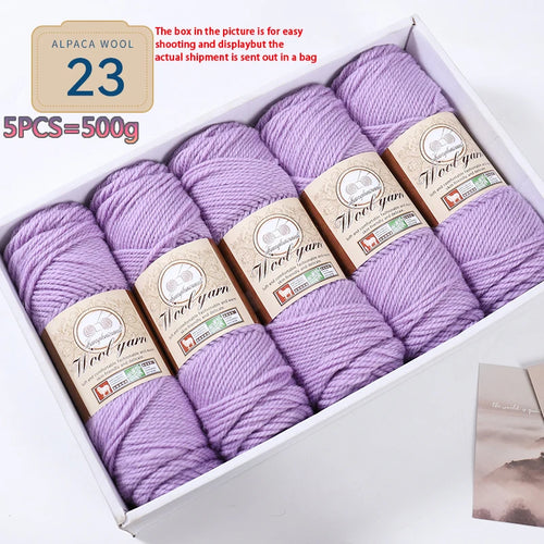 500g 1 Large Bag of Alpaca Wool Chunky Knitting Yarn, Handmade