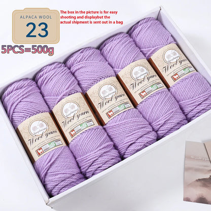 500g 1 Large Bag of Alpaca Wool Chunky Knitting Yarn, Handmade