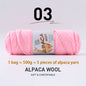 500g High-Quality Alpaca Wool Yarn 245 Thick Wool Yarn Casual Knitting