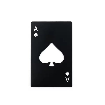 Stainless Steel Spades A Winemaker Bottle Opener Playing Cards Bottle