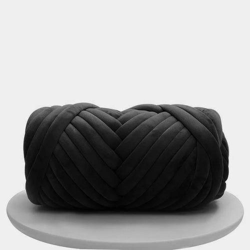 1KG 1000G Super Velvet Chunky Yarn Thick Bulky Giant Thread White Bag