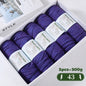500g Gradient Dyed Rainbow Alpaca Wool Yarn, Thick Yarn for Hand