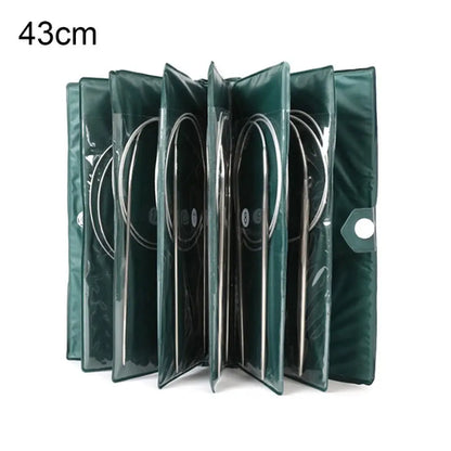 New 11PCS Stainless Steel Circular Knitting Needles Crochet Hook Set