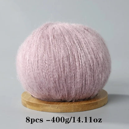 8pcs 400g Mohair Yarn For Crocheting And Knitting DIY Pet Toys  DIY