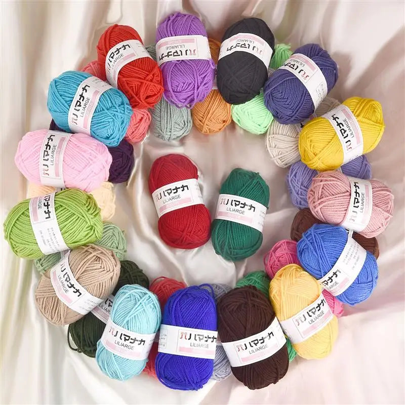 25g Soft Milk Cotton Knitting Yarn Anti-Pilling High Quality Knitting