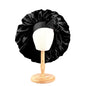 New Women Large Satin Bonnet Silky Night Sleeping Cap with Stretchy
