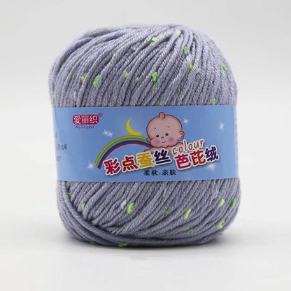 High Quality Worsted Wool Thread Colorful Eco-dyed Needlework Baby