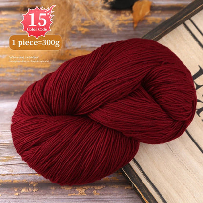 300g Alpaca Wool Yarn in Multiple Optional Colors, Used for Knitting