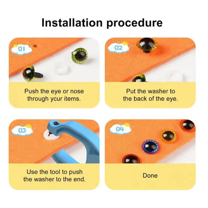 Safety Eye Tool Auxiliary Tool For Attaching Safety Eye Plush Toy Eye
