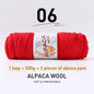 500g High-Quality Alpaca Wool Yarn 245 Thick Wool Yarn Casual Knitting