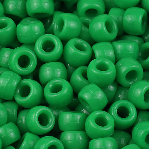 100/200/400pcs 6x9mm Solid Color Large Hole Pony Beads DIY Jewelry