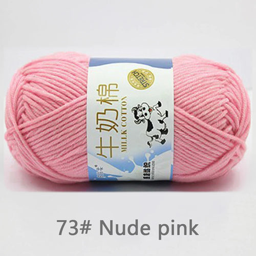 50Gram/Set Milk Cotton Yarn Crochet Line High-quality 5 Strand Milk