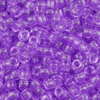 100/200/400pcs 6x9mm Solid Color Large Hole Pony Beads DIY Jewelry