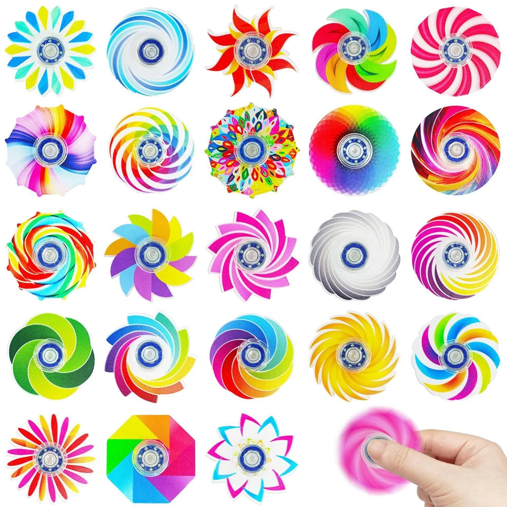 24PCS Mini Fidget Spinners Anxiety Stress Relief Sensory Toys for ADHD