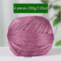 1PC Premium Mercerized Silk Lace Yarn Bundle-Soft, Durable, Vibrant