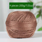 1PC Premium Mercerized Silk Lace Yarn Bundle-Soft, Durable, Vibrant