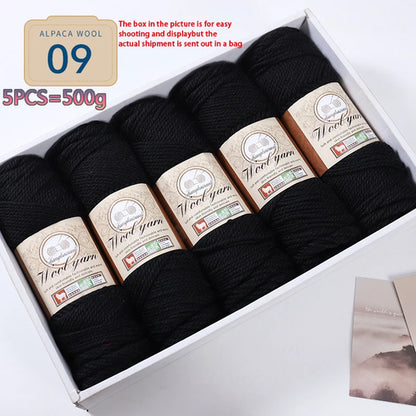 500g 1 Large Bag of Alpaca Wool Chunky Knitting Yarn, Handmade