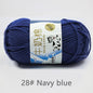 50Gram/Set Milk Cotton Yarn Crochet Line High-quality 5 Strand Milk