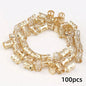 100pcs Dreadlock Hair Rings Adjustable Cuff Clip Hair Braids Loc Hair